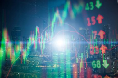Yatırım büyüme kavramı ile fiyat-in borsa grafik backg