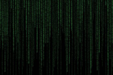 Soyut yeşil teknoloji arka plan. ikili bilgisayar kodu. Prog