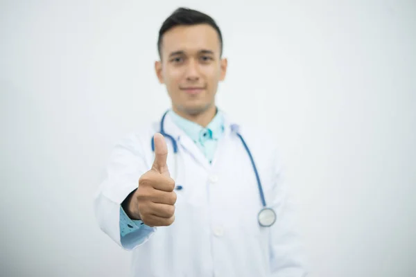 Läkare Med Stetoskop Man — Stockfoto