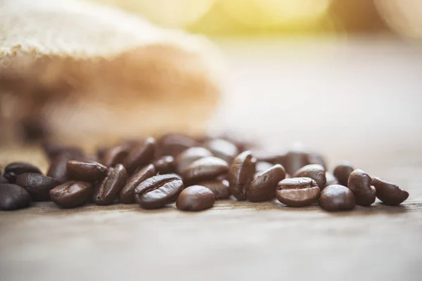 Kaffebönor Påse — Stockfoto