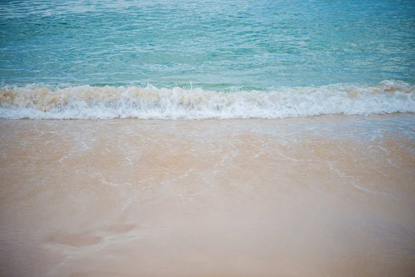 シービュー波 砂浜ビーチの背景 — ストック写真