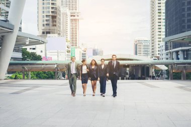 İş portre insanlar çalışan takım dışında.