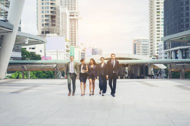 İş portre insanlar çalışan takım dışında.