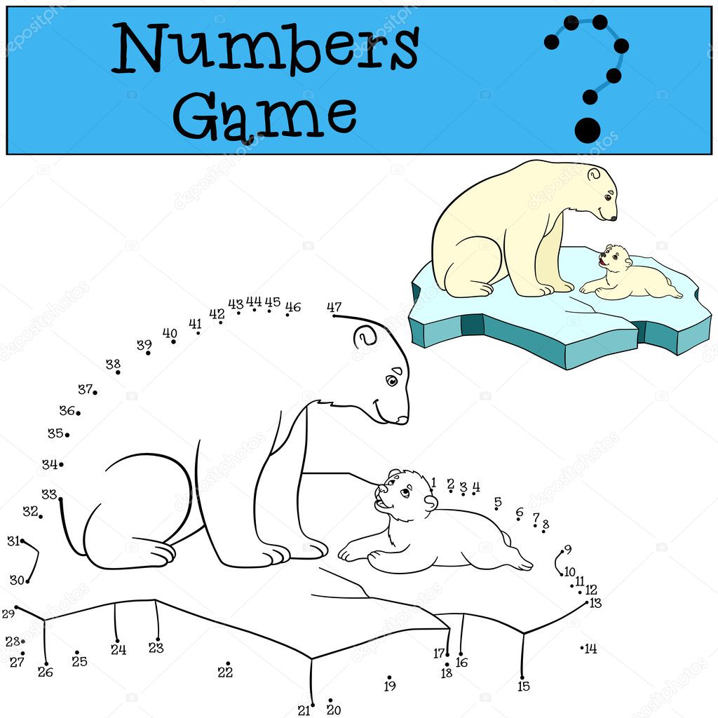 Jeu Educatif Chiffres Jeu Mere Ours Polaire Avec Bebe Image Vectorielle Par Ya Mayka C Illustration Jeu Educatif Chiffres Jeu Mere Ours Polaire Avec Bebe Image Vectorielle Par Ya Mayka C Illustration