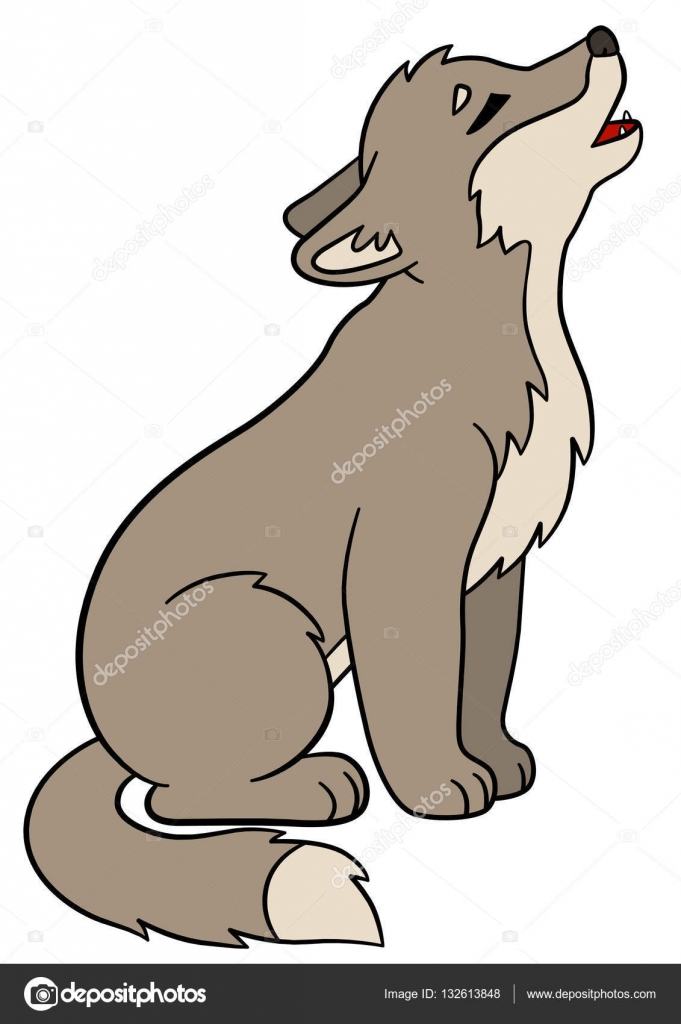 Lobo bebe imágenes de stock de arte vectorial | Depositphotos