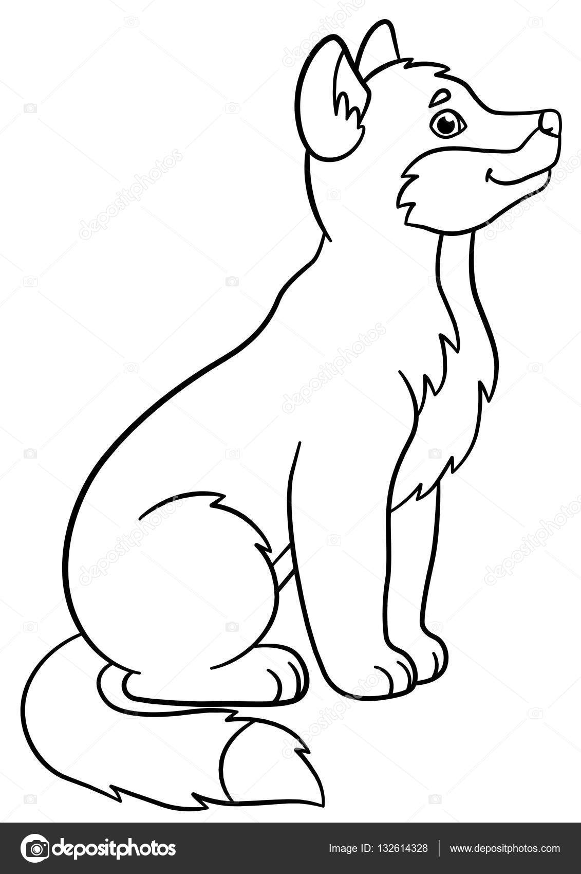 Coloring Pages Little Cute Baby Wolf Smiles Stock Vector Image By C Ya Mayka Coloring Pages Little Cute Baby Wolf Smiles Stock Vector Image By C Ya Mayka