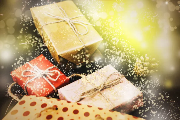 Different Christmas and new year gifts — Stock Photo, Image
