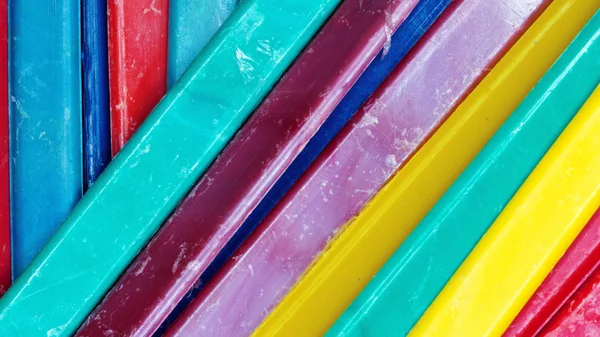 Παιδική χρωματιστό μπαστούνια μακροεντολής — Φωτογραφία Αρχείου