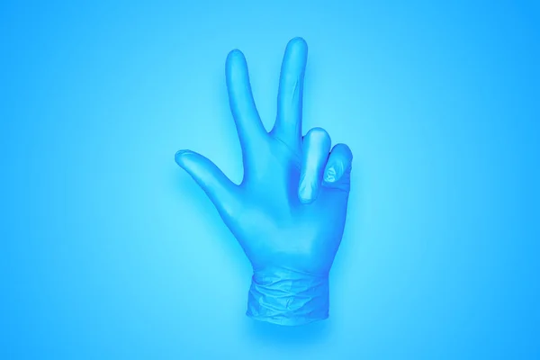 Rubber Glove Isolated Background Abstract Background Photo — Stock Photo, Image