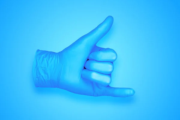 Rubber Glove Isolated Background Abstract Background Photo — Stock Photo, Image