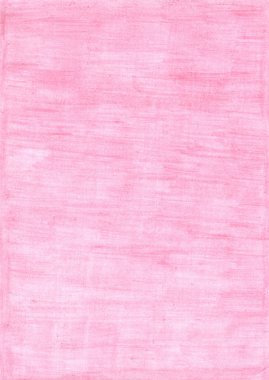 Kalemle renklendirilmiş soluk pembe dikdörtgen kağıt..