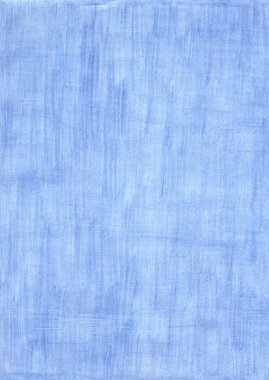 Kalemle renklendirilmiş solmuş mavi dikdörtgen kağıt..