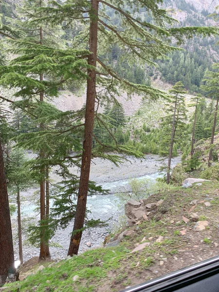 Vista Sul Fiume Swat Valley Pakistan Bella Natura Nessuna Gente — Foto Stock