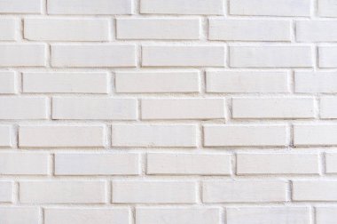 Yumuşak ışık desenli beyaz tuğla duvar