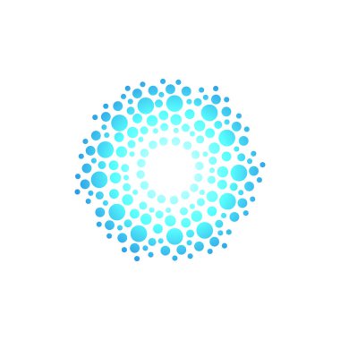 Soyut bir spiral dekoratif işaret. Vektör resmi.