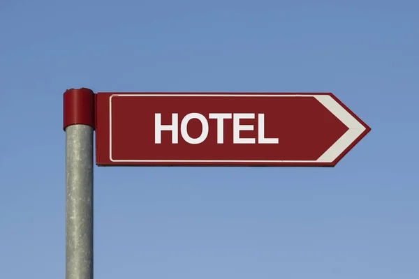 Hotel sign post