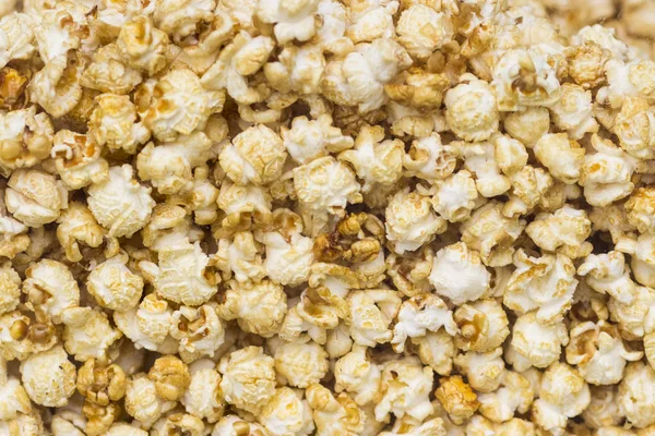 Primo Piano Popcorn Popcorn Texture Sfondo — Foto Stock