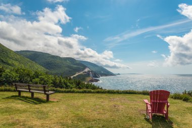 Cabot Trail look-off clipart