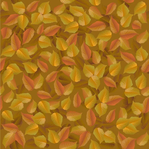 Motif sans couture des feuilles rougeâtres d'automne — Image vectorielle