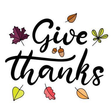 Şükran Günü mektupların kutlu olsun. Poster, pankart, tebrik kartı, baskı, rozet için kaligrafik bayram alıntısı.