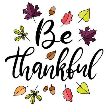 Şükran Günü mektupların kutlu olsun. Poster, pankart, tebrik kartı, baskı, rozet için kaligrafik bayram alıntısı.