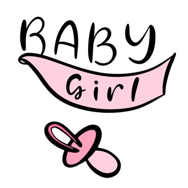 Bebek partisi davetiyesi, el yazması harflerle.