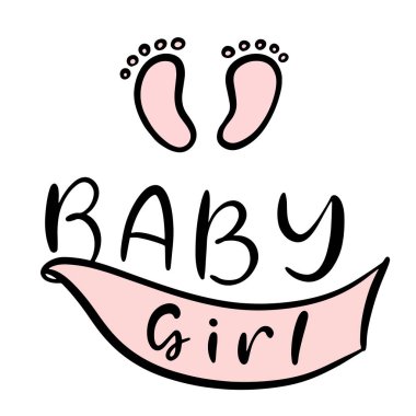 Bebek partisi davetiyesi, el yazması harflerle.