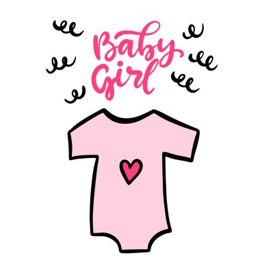 Bebek partisi davetiyesi, el yazması harflerle.