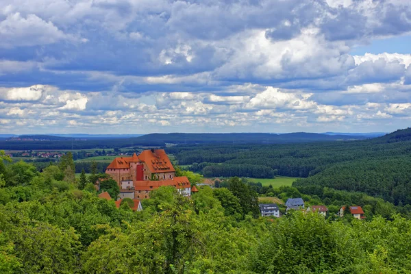 Beautiful Sky Clouds Ancient Castle — Stock Photo, Image