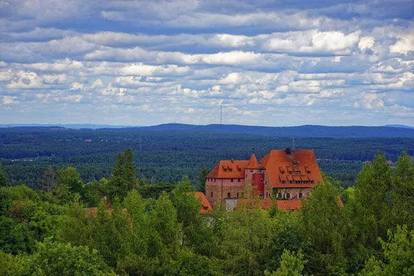 Beautiful Sky Clouds Ancient Castle — Stock Photo, Image