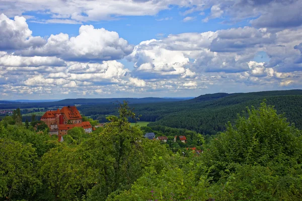 Beautiful Sky Clouds Ancient Castle — Stock Photo, Image