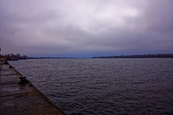 Inizio Uragano Sul Fiume Dnieper — Foto Stock