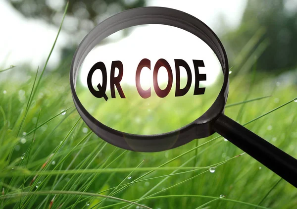 QR-Code (Barcode)) — Stockfoto