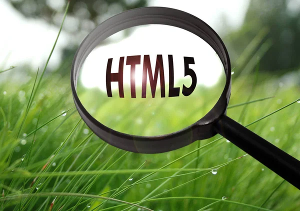 Html5 (código, codificação ) — Fotografia de Stock