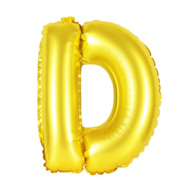 Harf İngiliz alfabesi (altın d)