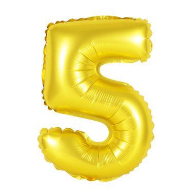 Sayı 5 (beş) (altın balonları)