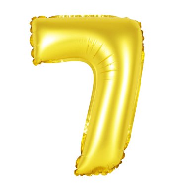 balonları (altın sayı 7 (yedi))