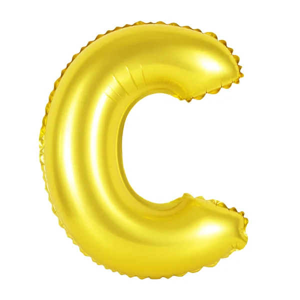 Carta C do alfabeto inglês (dourado ) — Fotografia de Stock