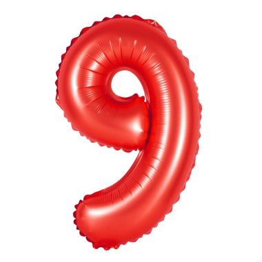 Sayı 9 (dokuz) (kırmızı balonları)