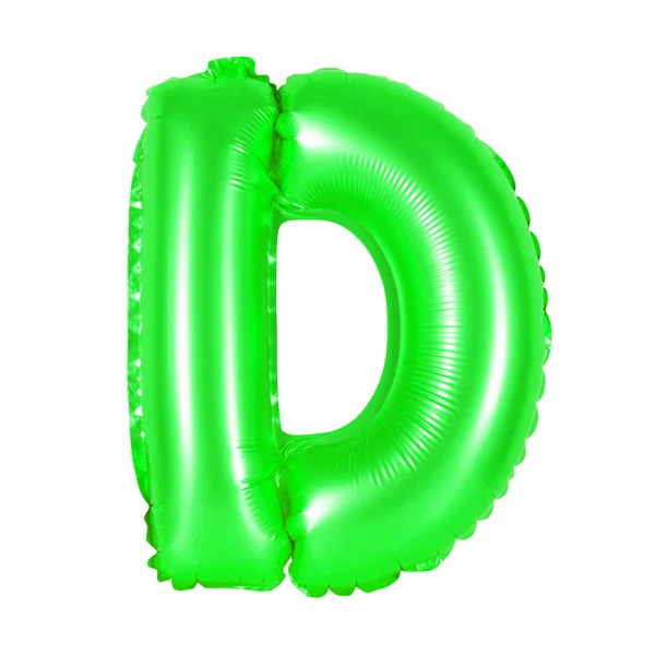 Lettera d dall'alfabeto inglese (verde ) — Foto Stock