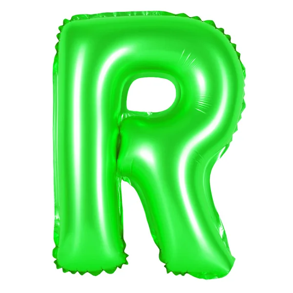 Letter R uit Engelse alfabet (groen) — Stockfoto