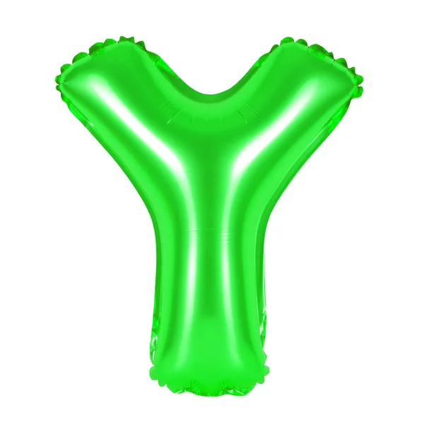 Litera Y z alfabetu angielskiego (zielony) — Zdjęcie stockowe