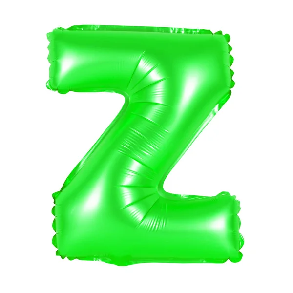 İngilizce alfabe (yeşil Z mektup) — Stok fotoğraf
