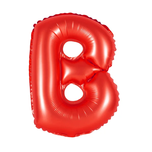 Carta B do alfabeto inglês (vermelho ) — Fotografia de Stock