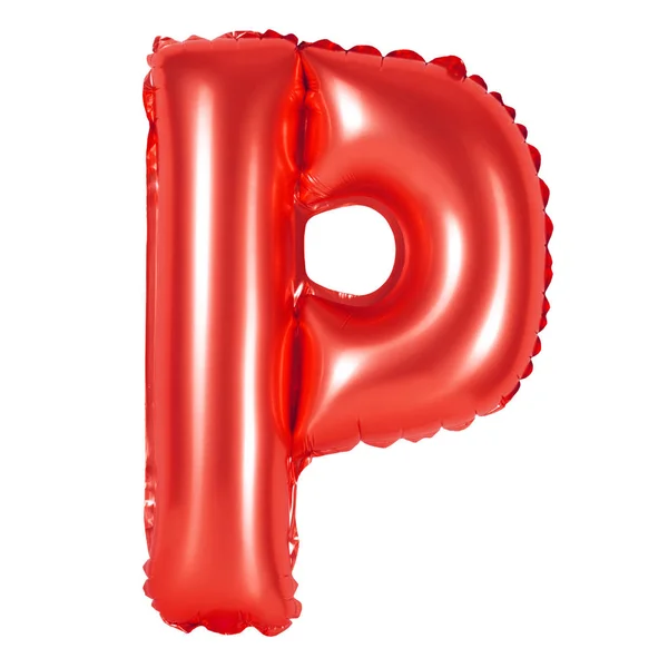 Letter P from English alphabet (red) — Stock Photo, Image