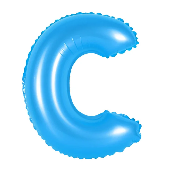 Letter C uit Engelse alfabet (blauw) — Stockfoto