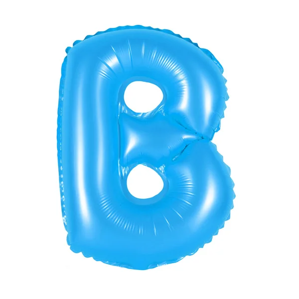 Litera B z alfabetu angielskiego (niebieski) — Zdjęcie stockowe