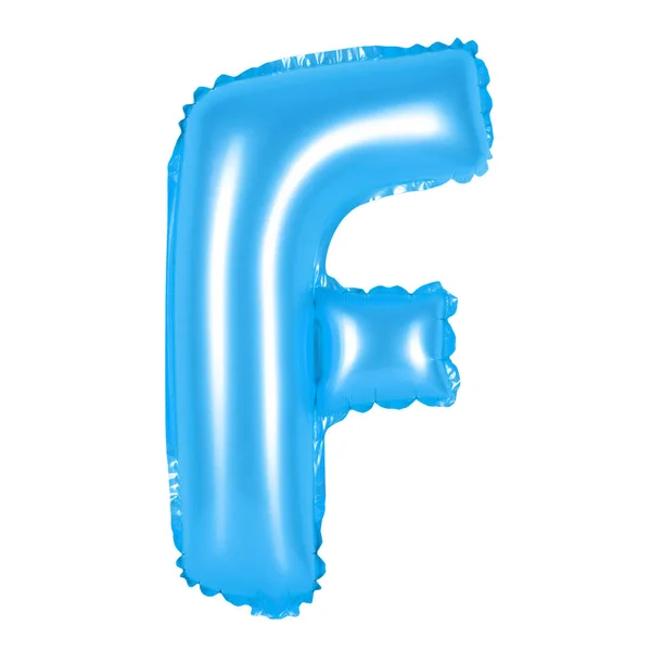 Letra F del alfabeto inglés (azul ) — Foto de Stock