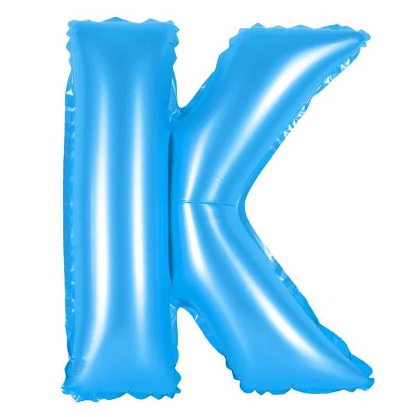 Γράμμα K από το Αγγλικό αλφάβητο (μπλε) — Φωτογραφία Αρχείου