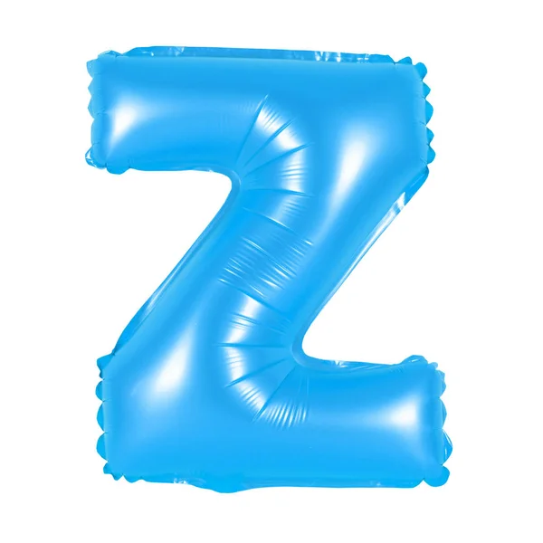 Γράμμα Z από το Αγγλικό αλφάβητο (μπλε) — Φωτογραφία Αρχείου